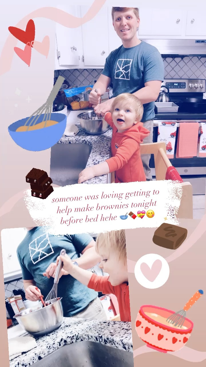 someone was loving getting to help make brownies tonight before bed hehe 🥣🍫💝😋

#LTKfamily #LTKhome #LTKbaby