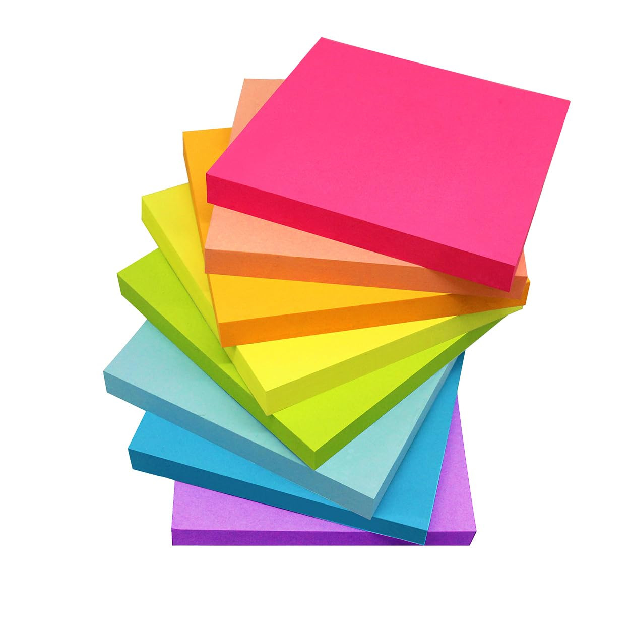 Sticky Notes 3x3 Inches,Bright Colors Self-Stick Pads, Easy to Post for Home, Office, Notebook, 8... | Amazon (US)