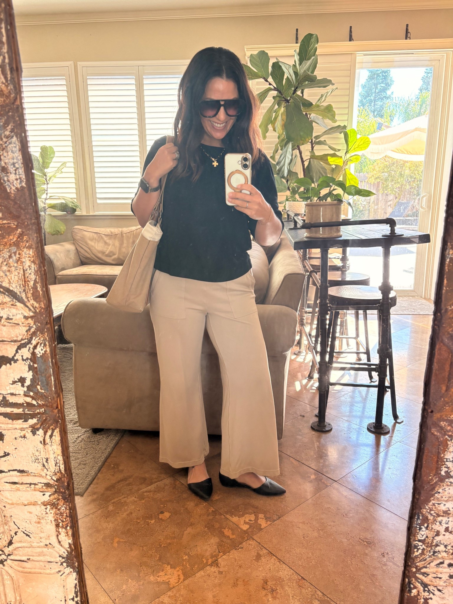 What a Monday! Wearing cozy, easy teacher work wear staples. My pull on trousers are petite friendly, I’m wearing the shortest inseam in a small. My pointed toe flats have memory foam and are very comfortable for teaching. 

Teacher style
Fall outfitts

#LTKWorkwear #LTKStyleTip #LTKPetite