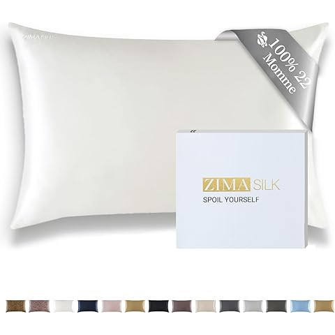 ZIMASILK 100% Pure Mulberry Silk Pillowcase for Hair and Skin Health,Soft and Smooth,Both Sides P... | Amazon (US)