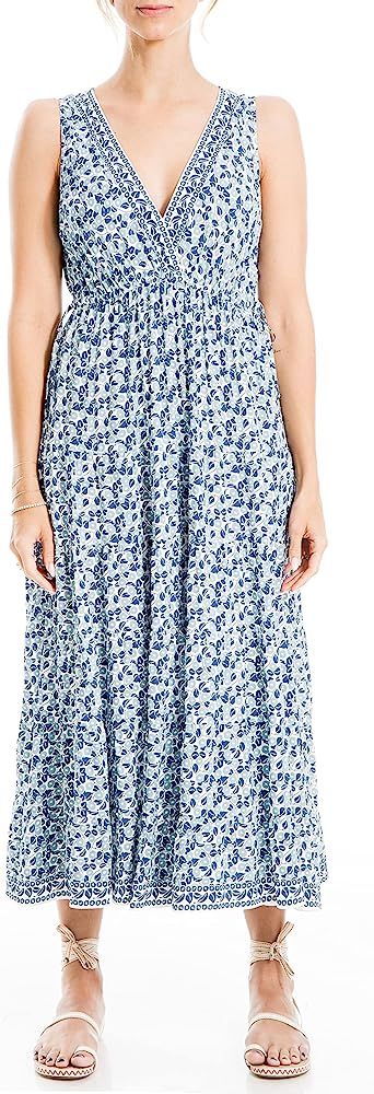 Max Studio Women's Sleeveless Tiered Midi Dress | Amazon (US)