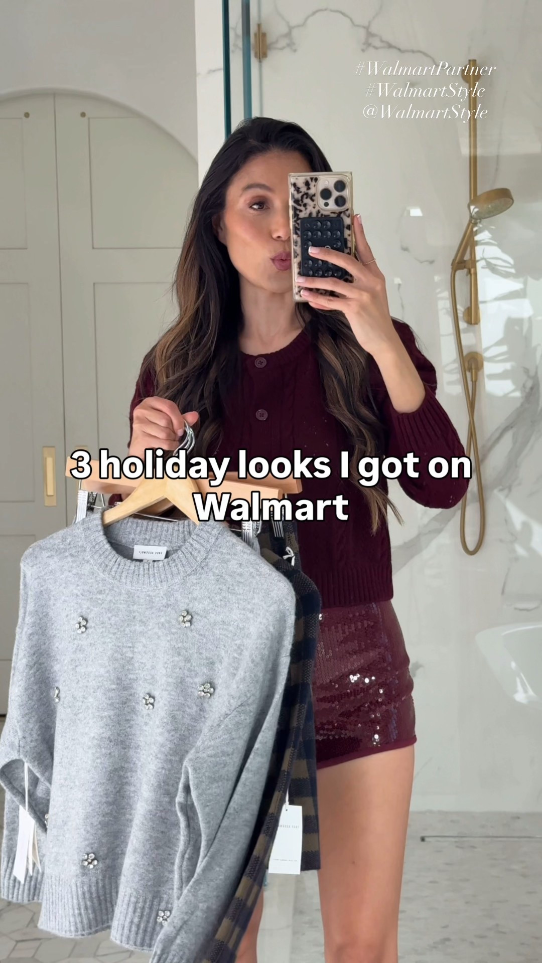 Scroll to shop! Follow for more! These shorts are less than $10!!🤩✨ 1,2,3? Which look is your fav? I got them all on Walmart!! Suuuuper impressed with the quality of all three!! Sending lots and lots of love your beautiful way this holiday season! Xo!!! 

#LTKHoliday #LTKSaleAlert #LTKFindsUnder50