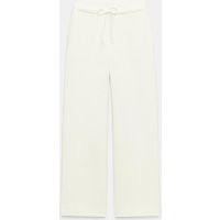 Zara - Drawstring Plush Trousers - Oyster-White - S - Woman | Zara UK