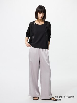 WOMEN'S SATIN EASY PANTS | UNIQLO AU | Uniqlo Australia