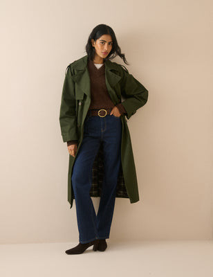 Khaki Double-Breasted Trench Coat | Nobody's Child