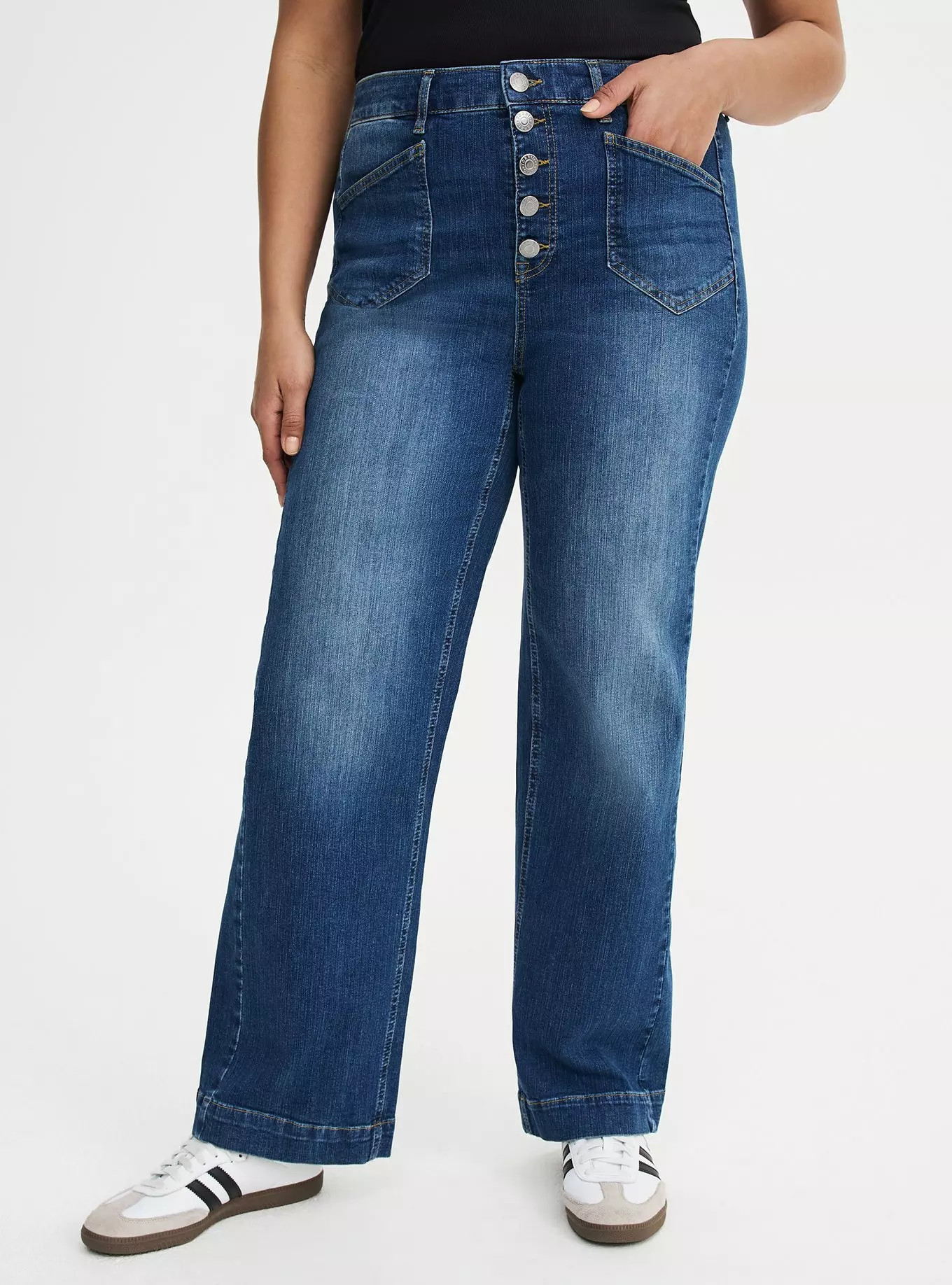 High-Rise Wide Leg Jean | Torrid (US & Canada)