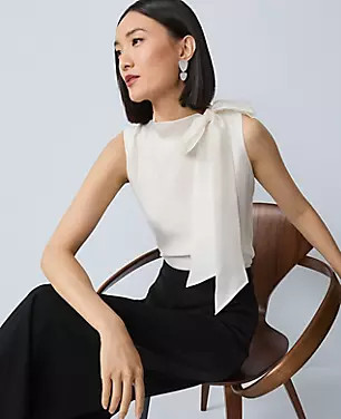 Tie Neck Halter Top | Ann Taylor