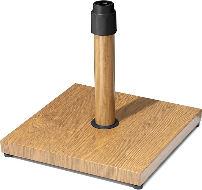 45lbs Patio Umbrella Base, Heavy Duty Fringe Umbrella Stand Pre-Filled Concrete, No Sand/Water Ne... | Amazon (US)