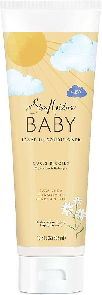SheaMoisture Baby Leave-In Conditioner for Curly Hair Raw Shea, Chamomile and Argan Oil Moisturiz... | Amazon (US)