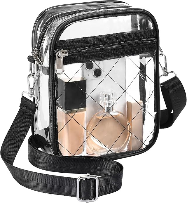 Clear Purses for Women - Stadium Crossbody, Messenger Bag Approved for Concerts | Amazon (US)