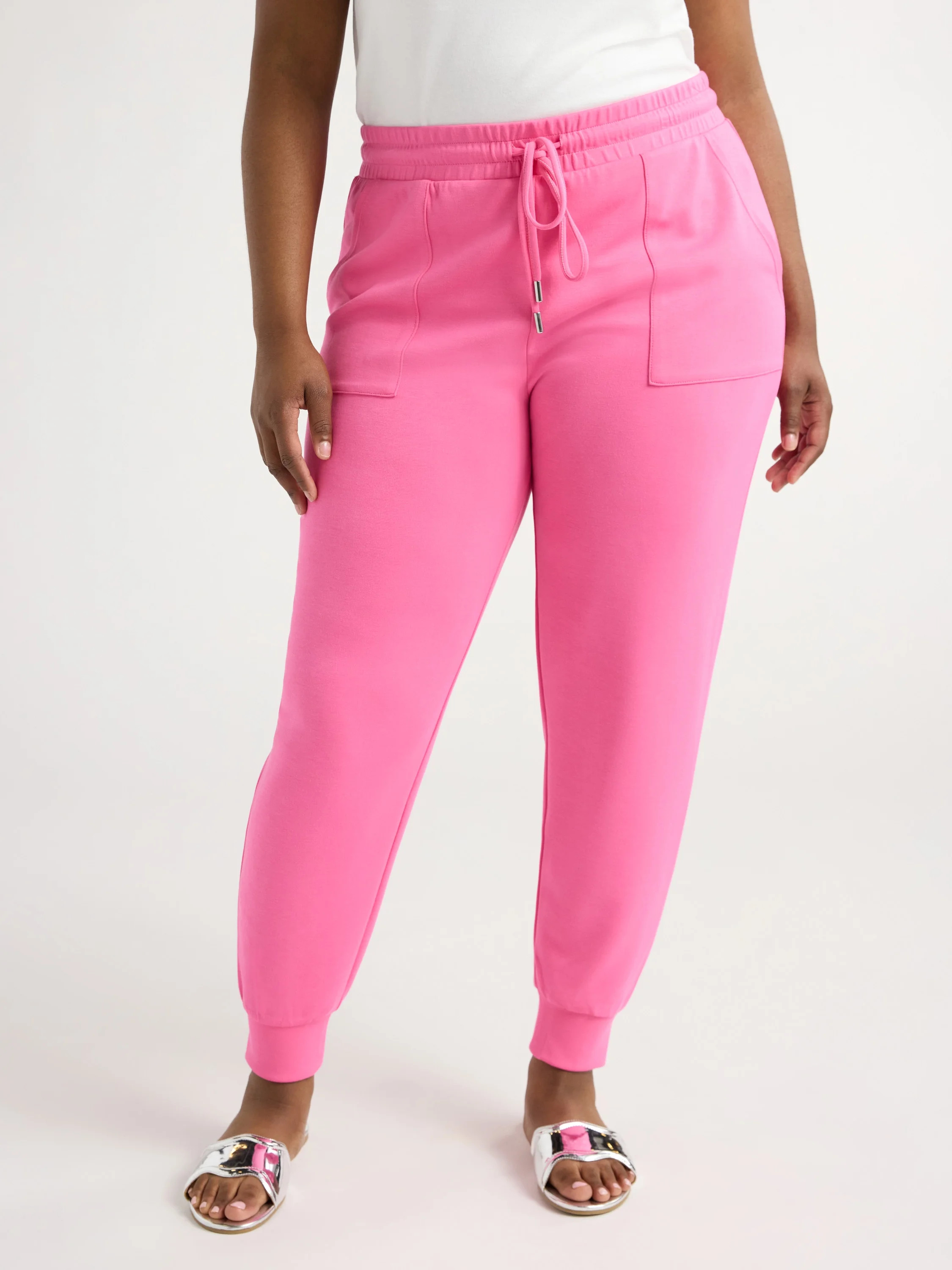 Scoop Women's and Women's Plus Ultimate ScubaKnit Joggers, Sizes XS-4X | Walmart (US)