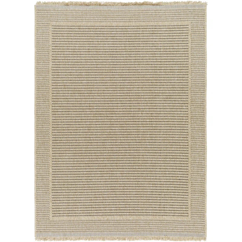 Birch Lane™ Abbie Machine Woven / Power Loomed Beige/Brown Indoor/Outdoor Rug & Reviews | Wayfa... | Wayfair North America
