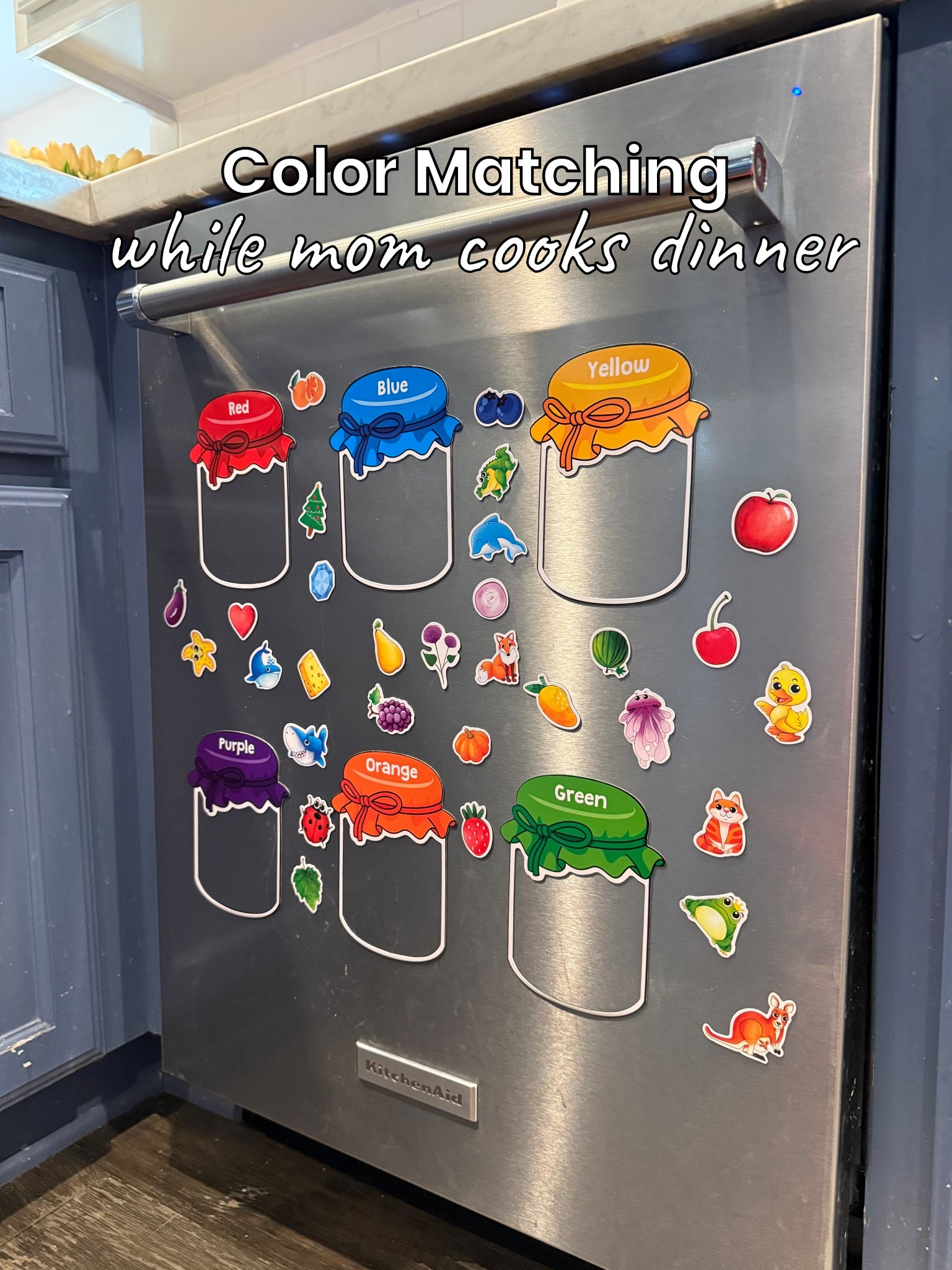 Grabbed these cute color matching magnets and set them up for an afternoon activity while I prep dinner. Comes in more colors and options as well!  

#LTKKids #LTKmomlife #LTKBaby