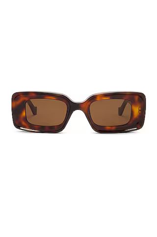 Loewe Rectangular Sunglasses in Brown | FWRD 