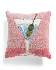 14x14 Martini Hooked Pillow | Home | Marshalls | Marshalls