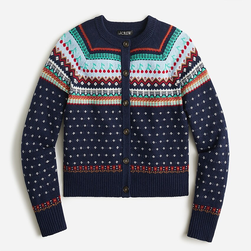 Fair Isle cardigan sweater | J. Crew US