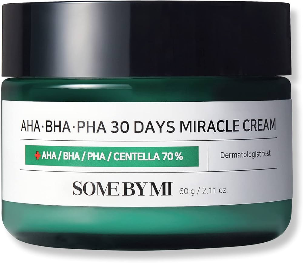 SOME BY MI AHA BHA PHA 30 Days Miracle Cream - 2.02Oz, 60ml - Made from Tea Tree Water for Sensit... | Amazon (US)