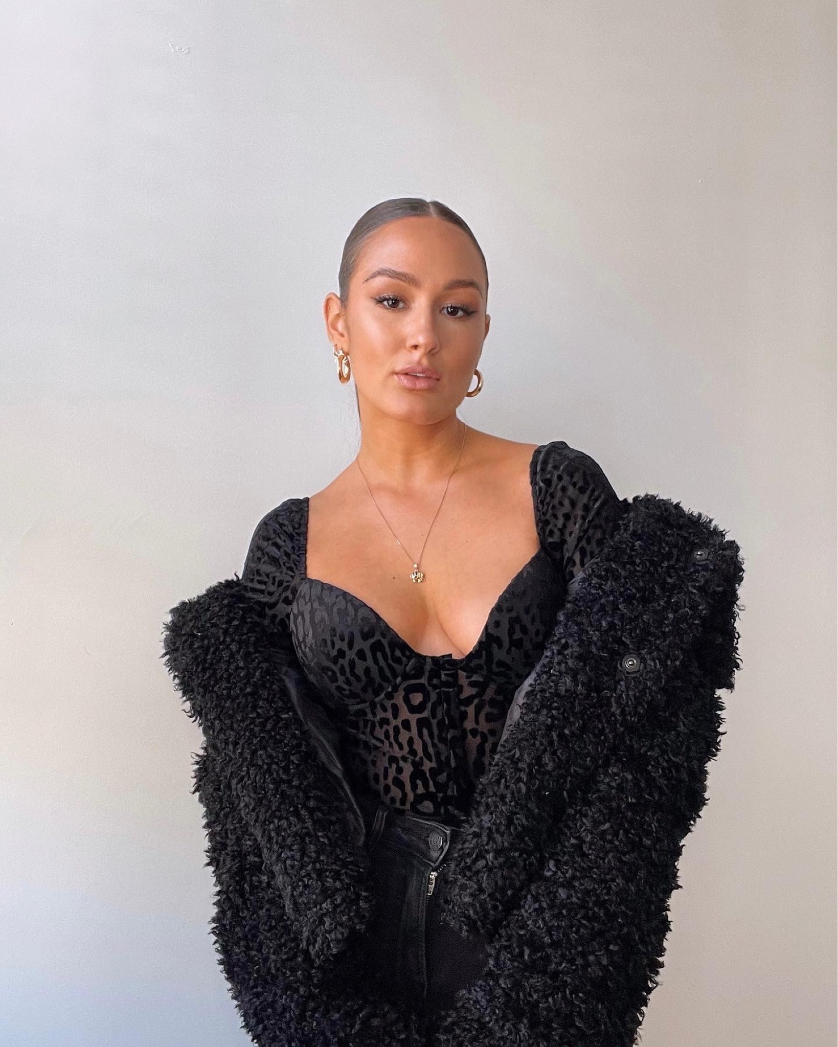 Winter Night Out Going Out Bodysuit Jacket Outfit 🫶🏼🖤

#LTKSeasonal #LTKHoliday