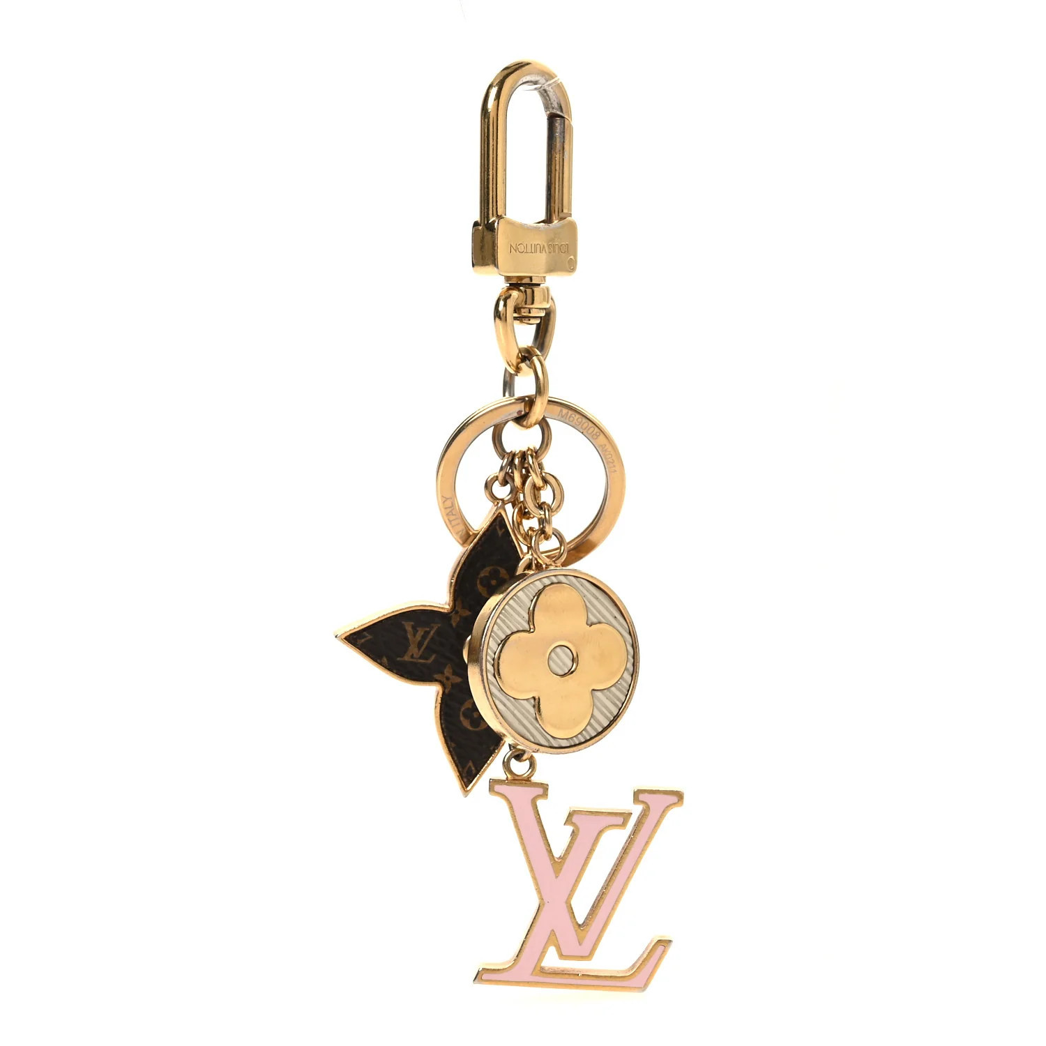 Louis Vuitton Metal Monogram Epi Spring Street Bag Charm Key Holder Gold | FASHIONPHILE (US)
