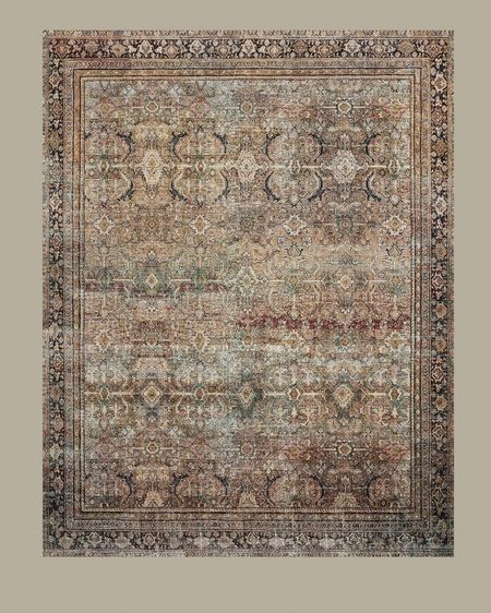 Loloi II Layla in the color Olive/Charcoal 

Vintage Inspired Area Rug | Area Rugs | Loloi Rugs | Low Profile Rug | Traditional Area Rug | Vintage Area Rug

#LTKhome