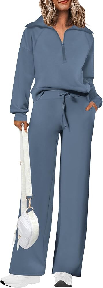 PRETTYGARDEN Women's 2 Piece Matching Lounge Set Sweatsuits | Amazon (US)