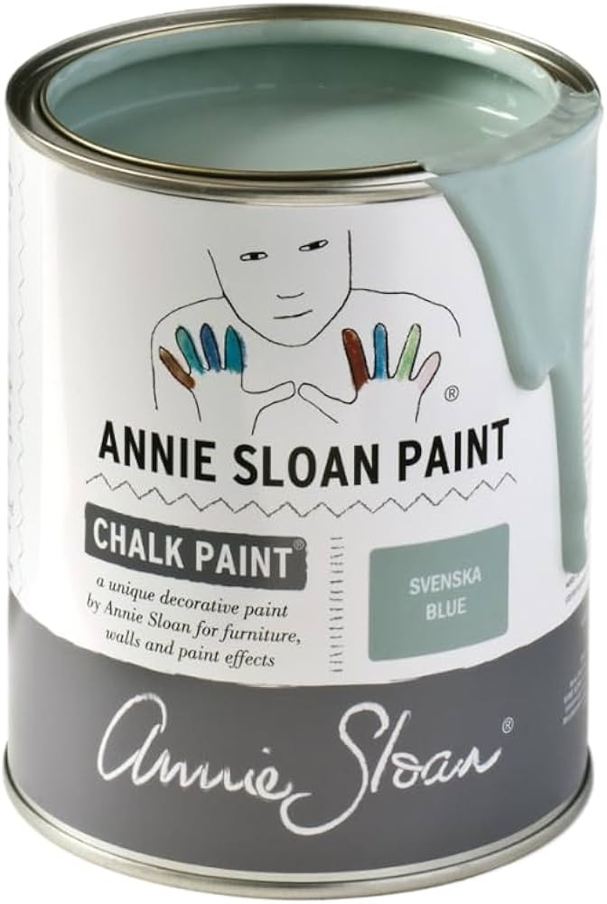 Annie Sloan Chalk Paint\u00ae (Svenska Blue, 1 Litre/33.8 Fl Oz) a unique decorative paint for fu... | Amazon (US)