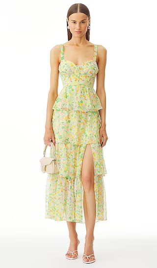Midsummer Dress in Yellow Green Multi | Revolve Clothing (Global)