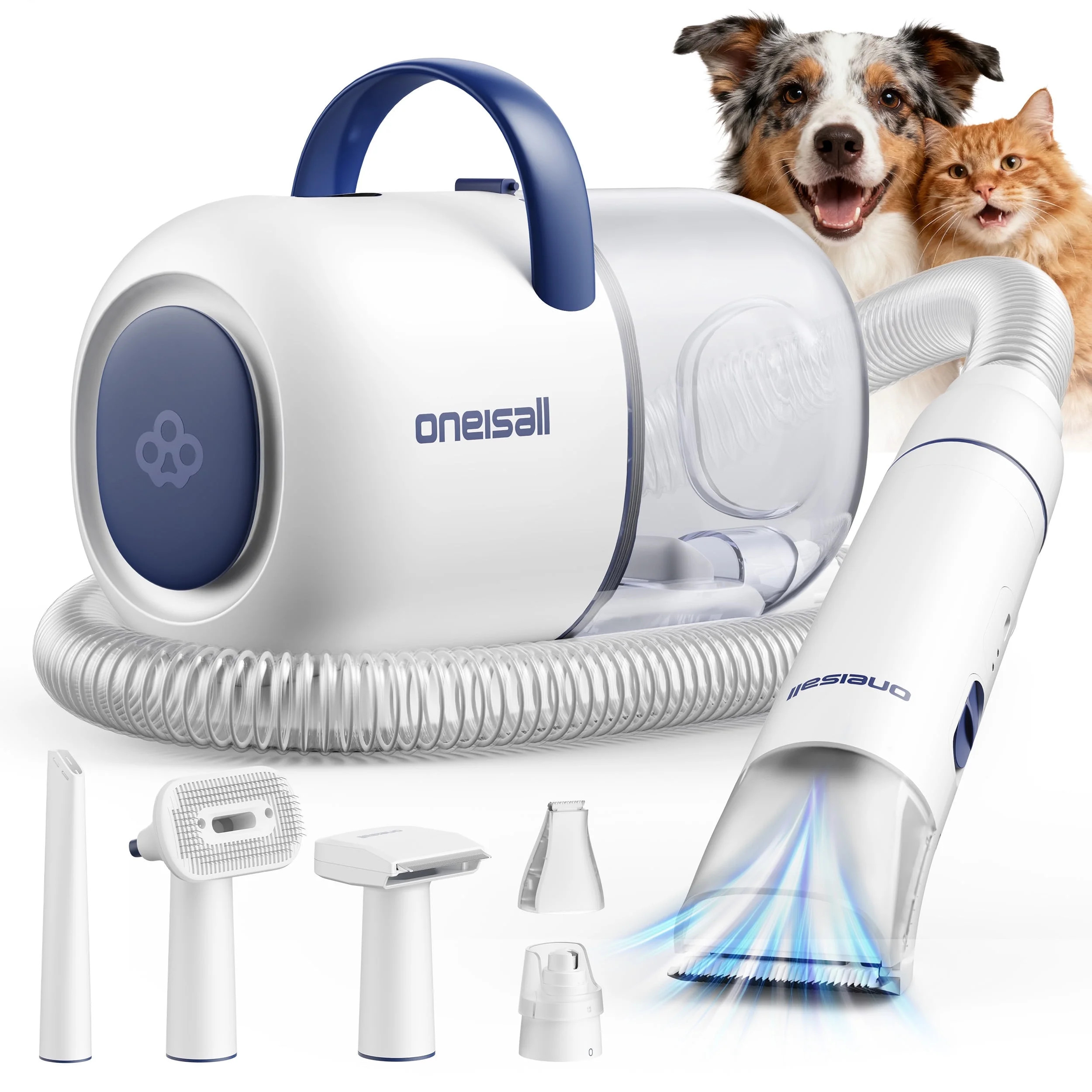 Oneisall 15000Pa Dog Grooming Vacuum, PG08 Dog Hair Vacuum Cleaners Shedding 99% Pet Hair, ≤ 59... | Walmart (US)