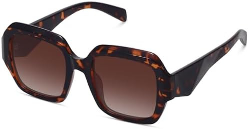 Oversized Square Sunglasses for Women Trendy Polarized Sunglasses Retro Luxury big Large Sun Glas... | Amazon (US)