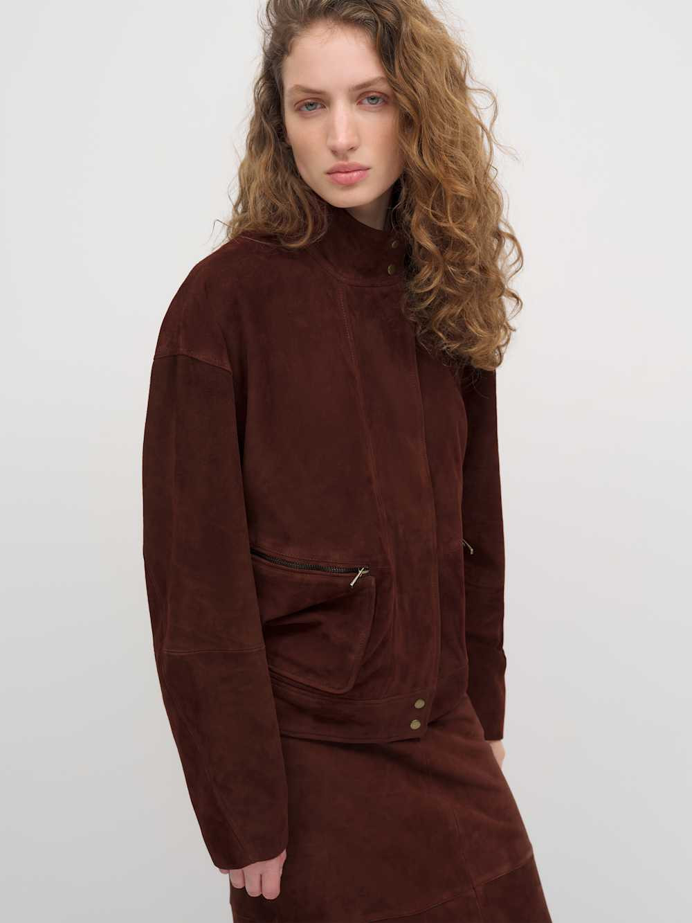 Veda Harrison Leather Oversized Bomber | Reformation (Global)