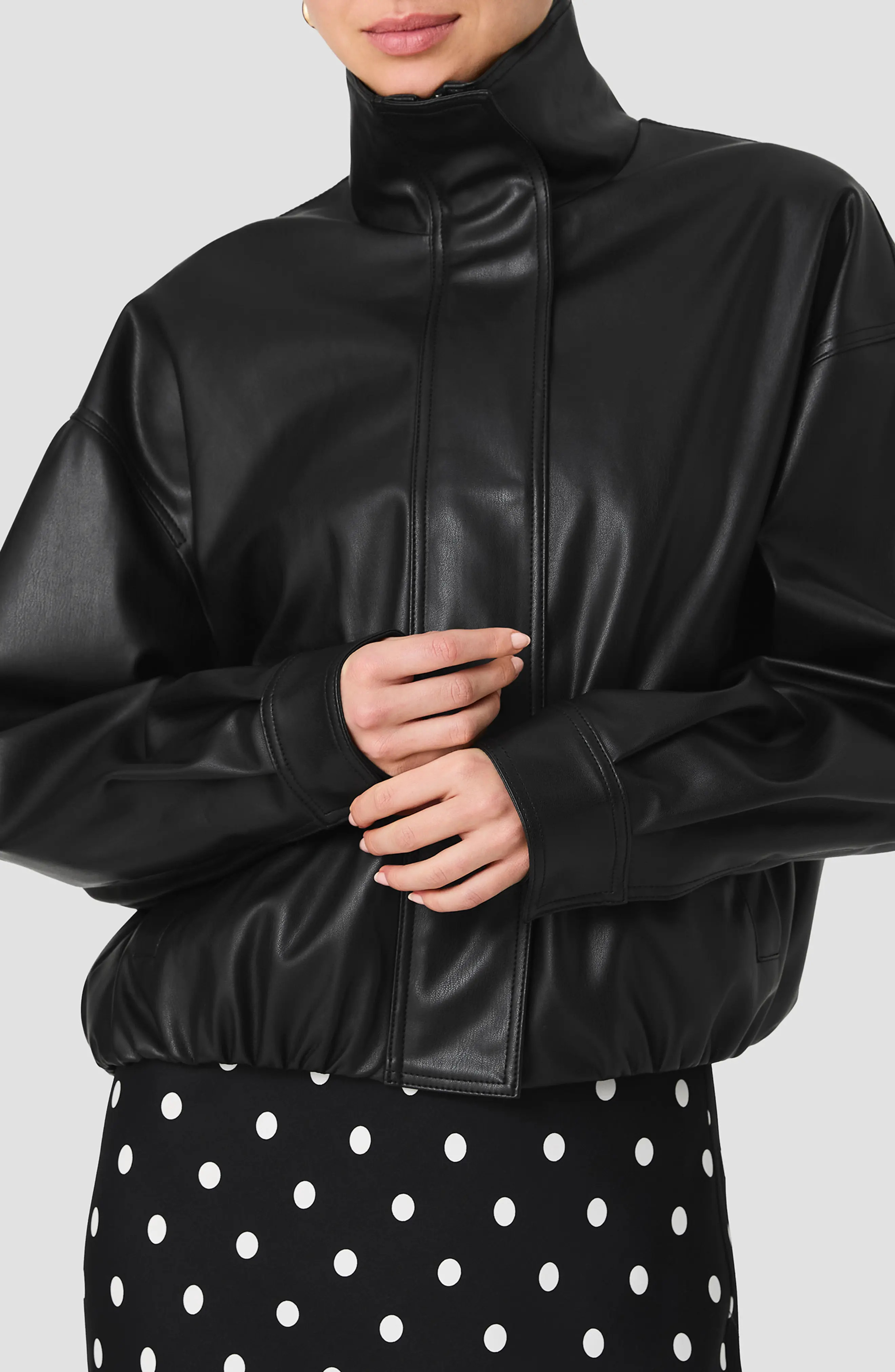 French Connection Dessa Faux Leather Bomber Jacket (Women) | Nordstrom | Nordstrom