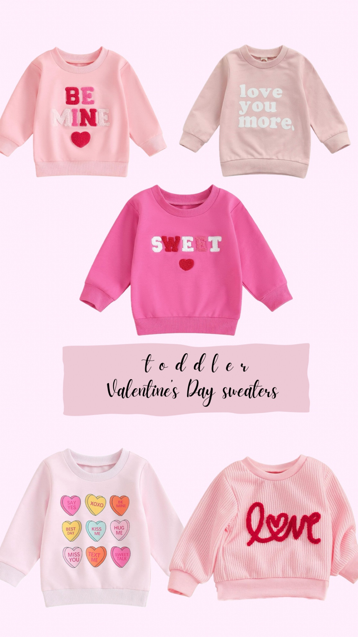 #toddler #ltkkid #valentinesday #under10 #ltkfamily #sweater #ltkseasonal #amazon

#LTKkids #LTKSeasonal #LTKfamily