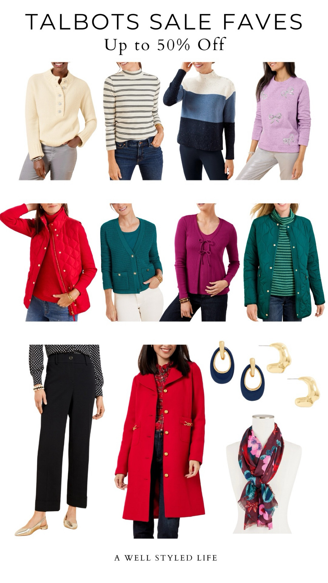 Winter Outfit Inspiration

50% off sale and 40% off everything else at Talbots.

#Fashionover50 #LTKOver50Style #fashion #womensfashion #winterfashion #winteroutfit #talbots #holidayfashion #holidayoutfit #sweaters #winterouterwear #vest #coat #jacket

#LTKSaleAlert #LTKSeasonal #LTKStyleTip