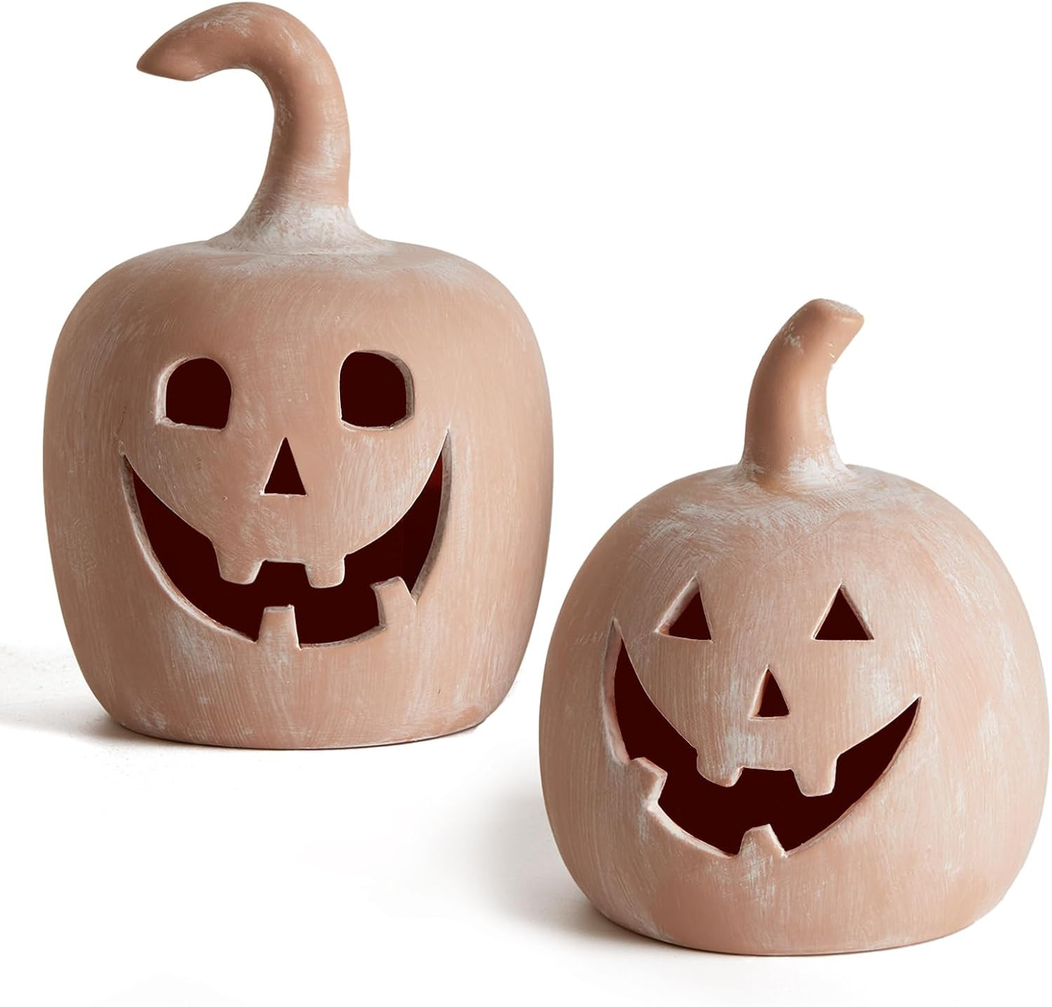 DN DECONATION Halloween Fall Pumpkin Decor, Jack O Lantern Tealight Holders | Amazon (US)