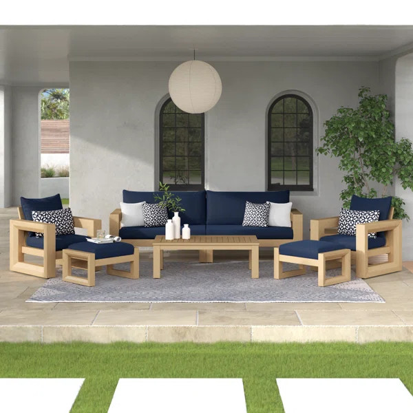 Sehrish 8 Piece Sunbrella Sofa Seating Group with Cushions | Wayfair North America