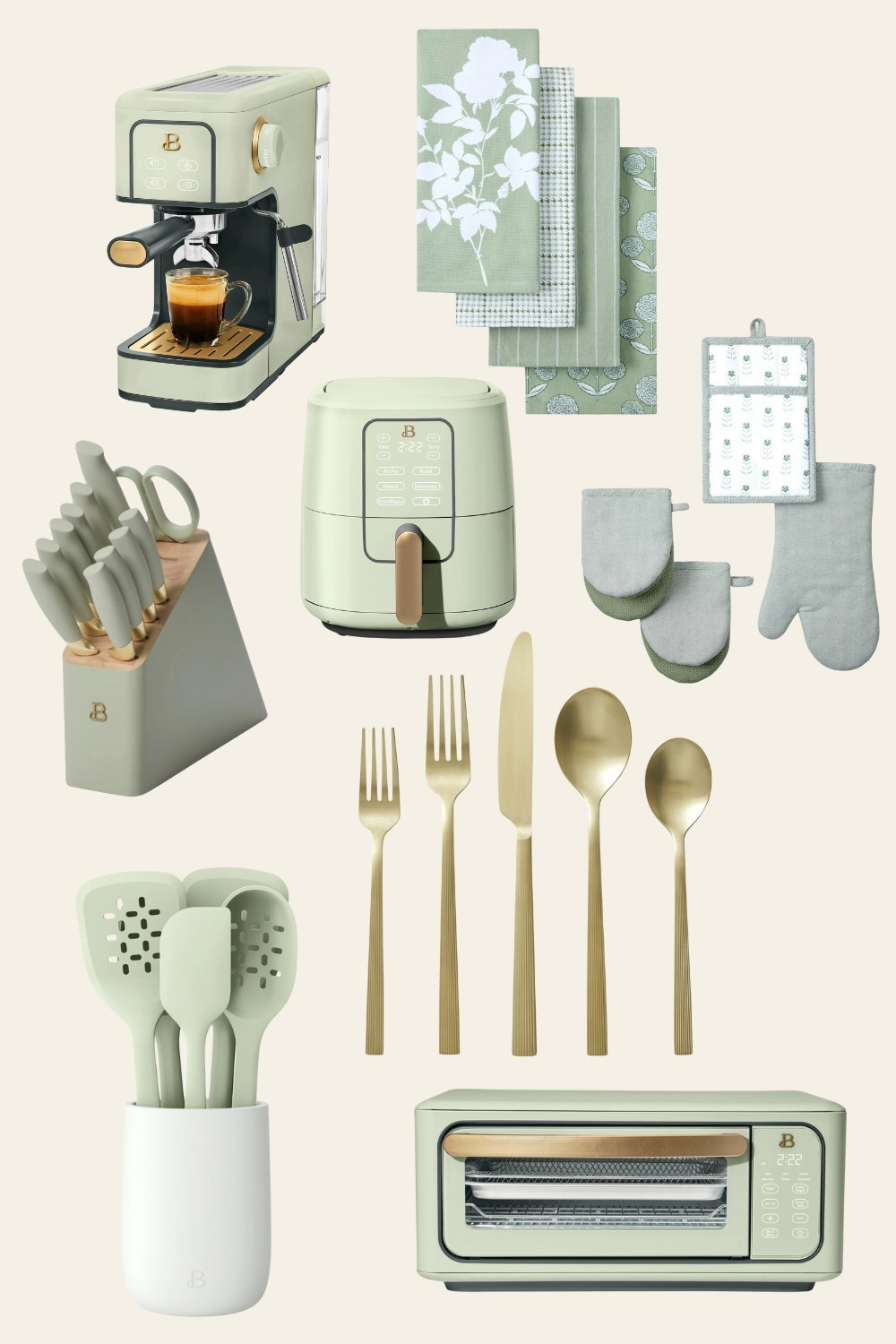 Lime Cream Kitchen Inspo😍

Green Kitchen Appliances by Drew Barrymore at Walmart

sage green kitchen decor, sage green kitchen appliances, lime cream kitchen accents, sage green kitchenware, Drew Barrymore kitchen collection, Beautiful by Drew Barrymore, sage green air fryer, lime cream toaster, Walmart kitchen appliances, pastel green kitchen, earthy kitchen tones, soft green kitchen aesthetic, trendy kitchen appliances, sage green cookware


#LTKHome