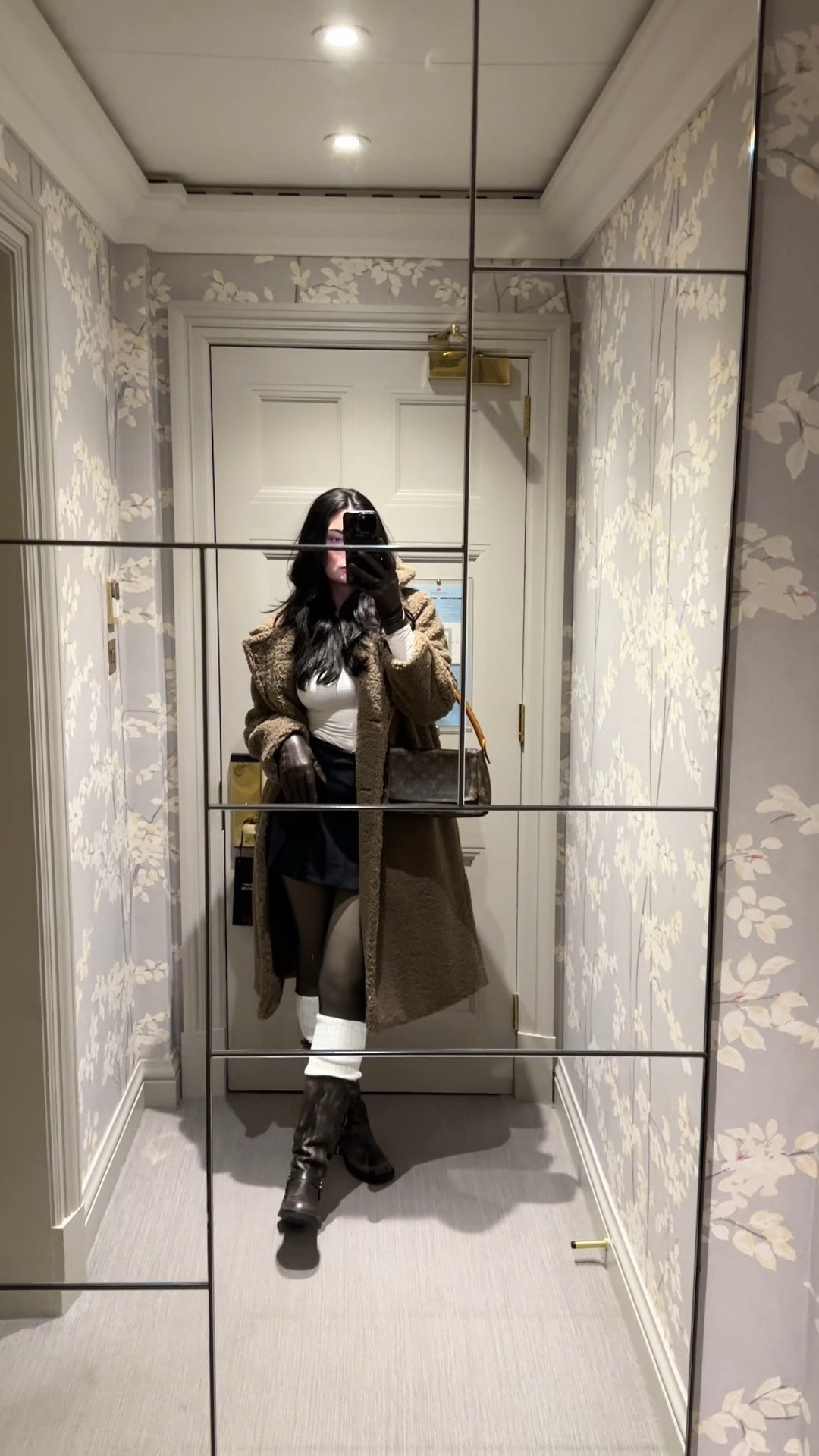 looking cute while layering! the rest of the fit is on my amazon storefront (legwarmers, fleece-lined tights, gloves)