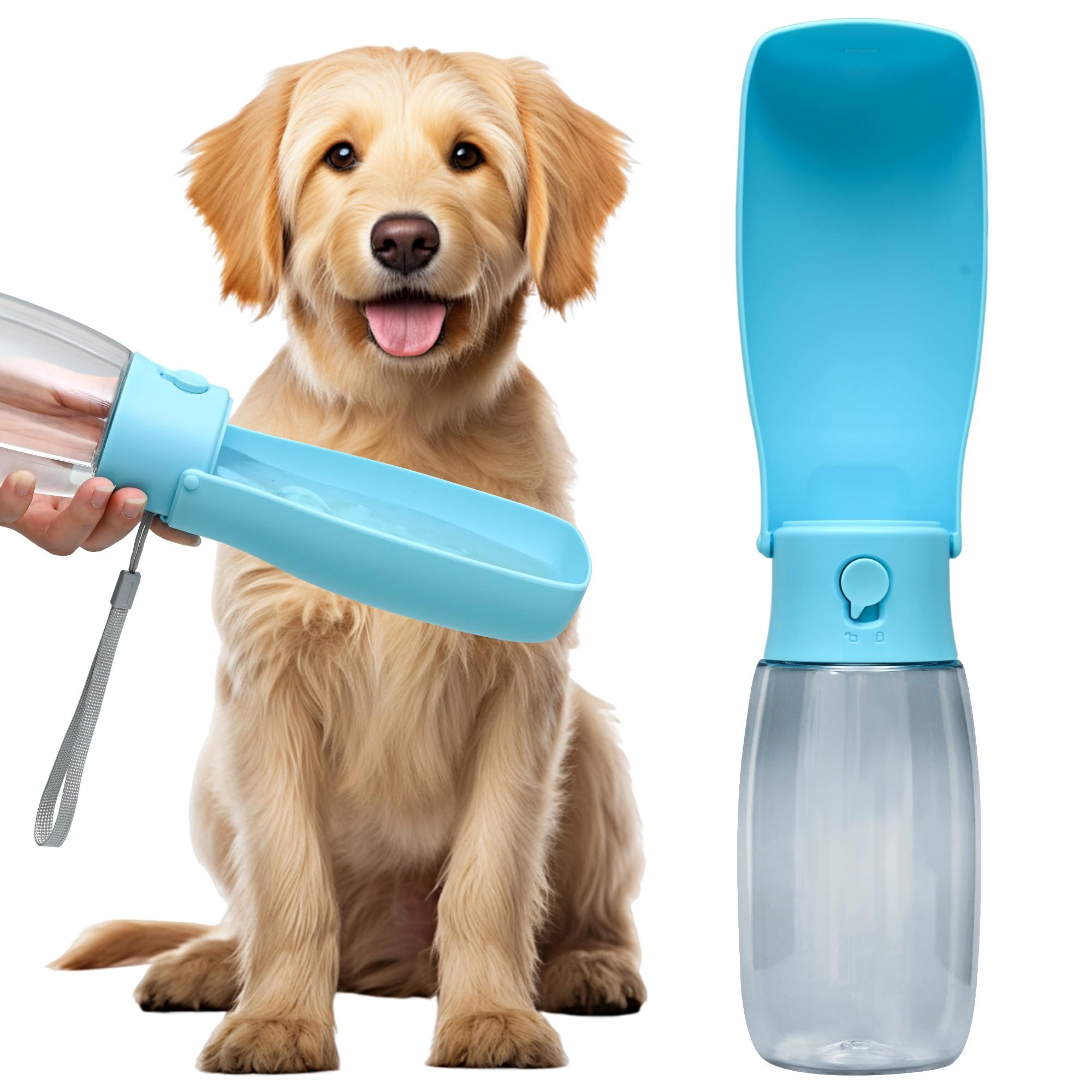 Dog Water Bottle, Leak Proof Portable Puppy Water Dispenser, Travel Puppy Water Bowl, Foldable Tr... | Amazon (US)