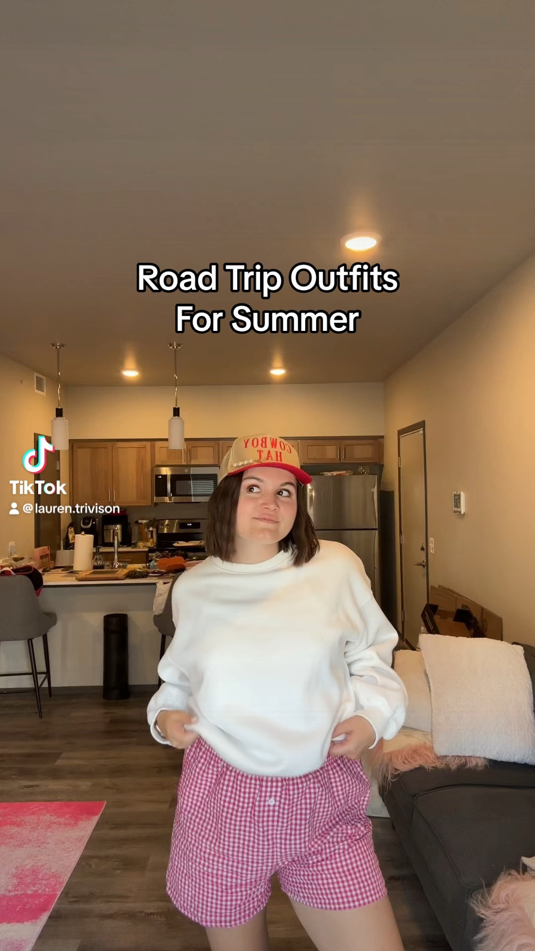 Road trip outfit ideas! Perfect travel friendly looks for any upcoming trip!

I’m wearing a L sweatshirt, XXL shorts and size 8 in the workout set

#LTKTravel #LTKMidsize #LTKVideo