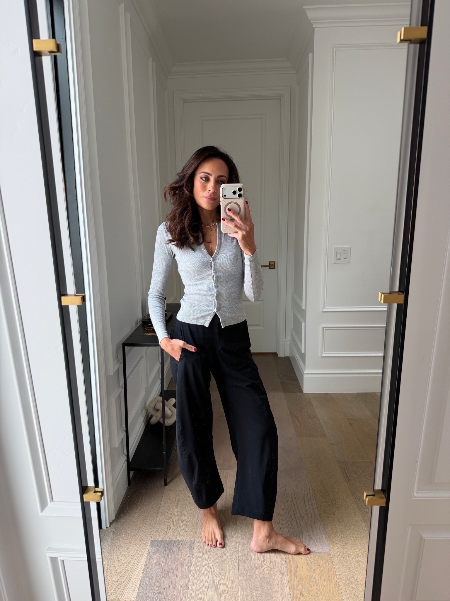 In love with these pants! So comfortable and can be dressed up or down!  Also found great similars for them that I just got in red!!Code TAKE20 for Electric Picks
Aurate LUCYSWHIMS

Pants size 0 
Top XS runs a little snug 


Comfortable, style, pants, versatile, Ruti

#LTKSeasonal #LTKOver40