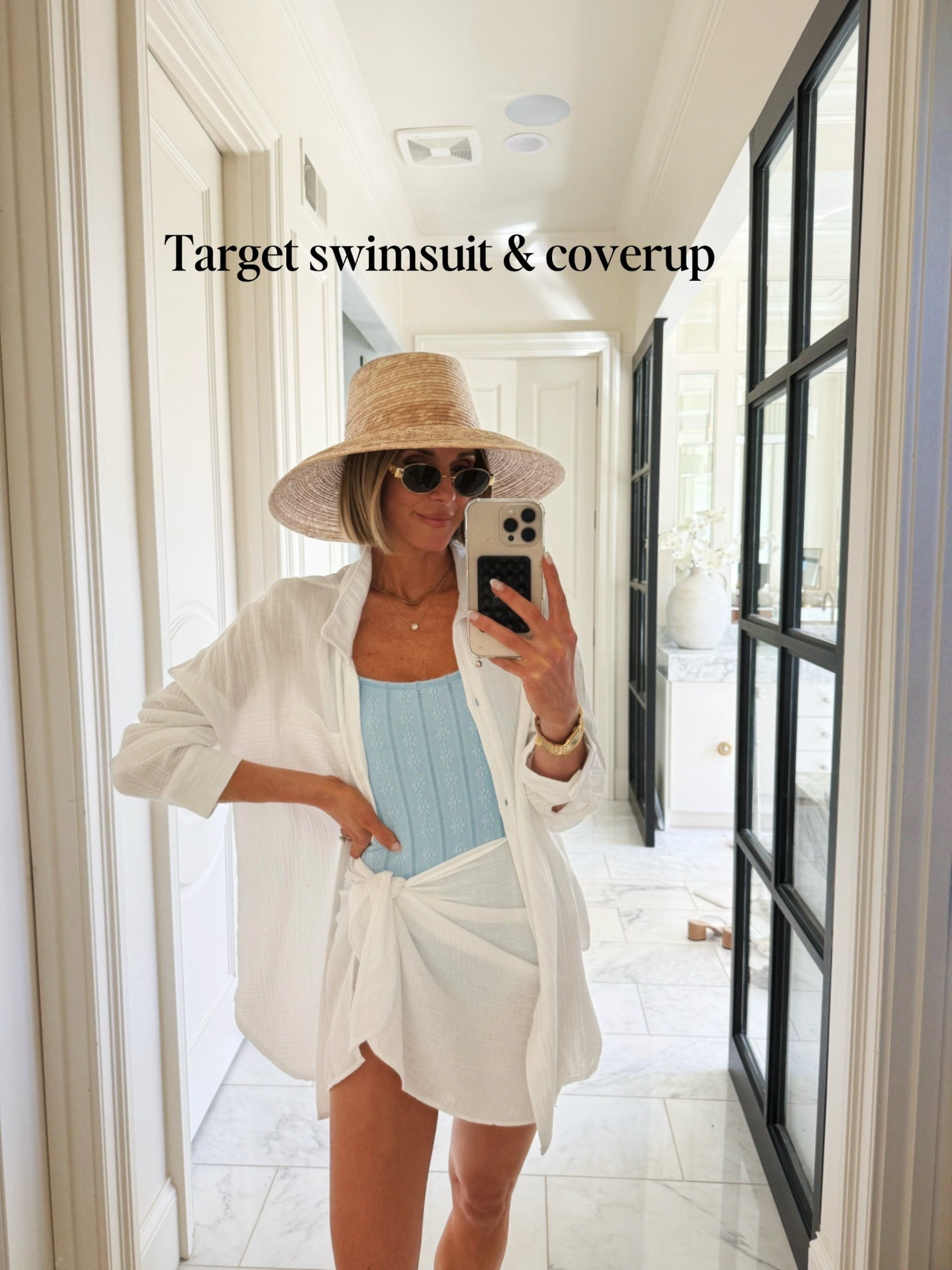 @Target swimsuit and cover up, I'm wearing size small in all fit tts 

#LTKMothersDay #LTKSwim