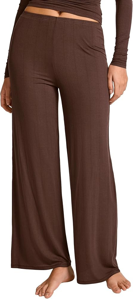 Natrelax Modal Ribbed Pajamas Pants | Amazon (US)