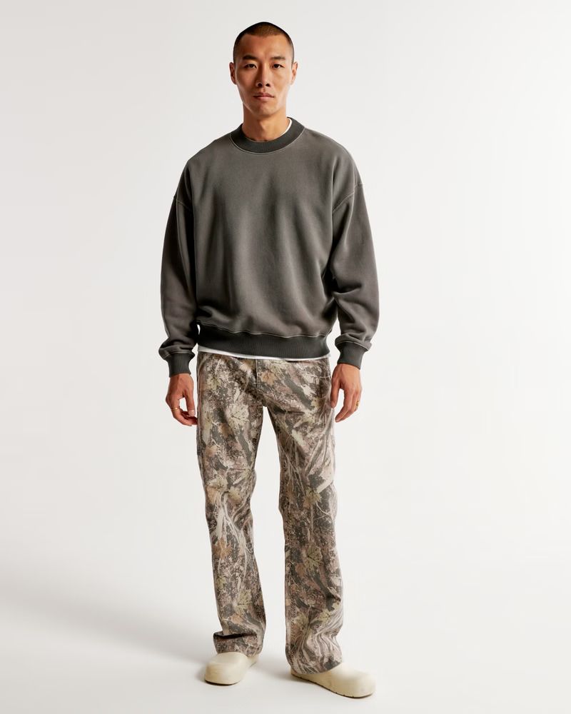 Men's Essential Crew Sweatshirt | Men's New Arrivals | Abercrombie.com | Abercrombie & Fitch (US)