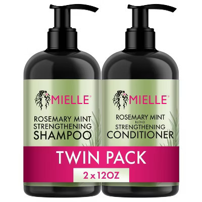 Mielle Organics Rosemary Mint Strengthening 12 fl oz Shampoo + 12 fl oz Conditioner | Target