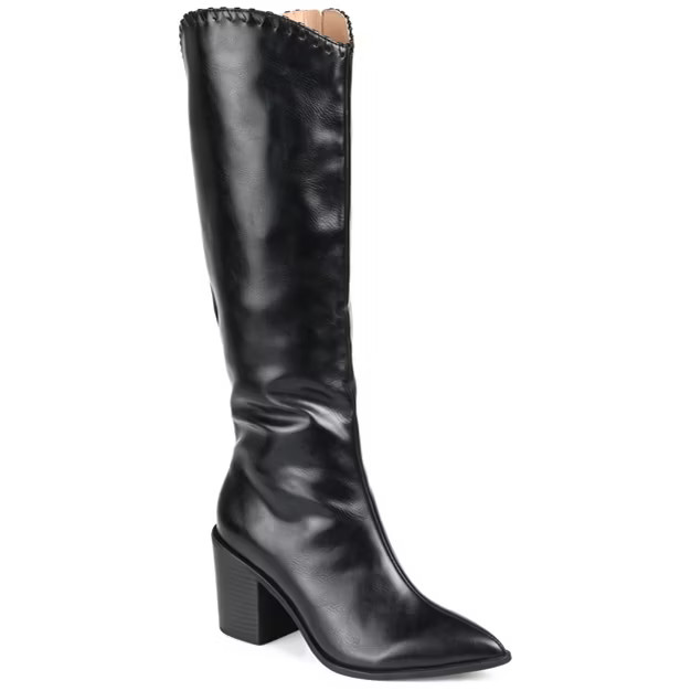 Journee Collection Womens Daria Tru Comfort Foam Wide Calf Stacked Heel Knee High Boots | Target
