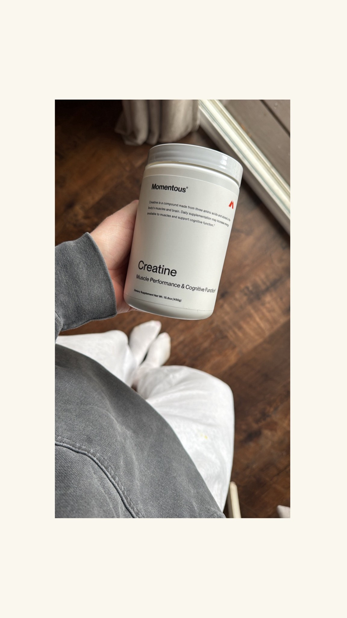 I’ve been taking Momentous Creatine for nearly three months now and I can 100% see and feel the difference in my mind and body. If you’d like to do a bit more research on it before you try it, DM me on Instagram and I’ll send you a podcast episode to listen to! 