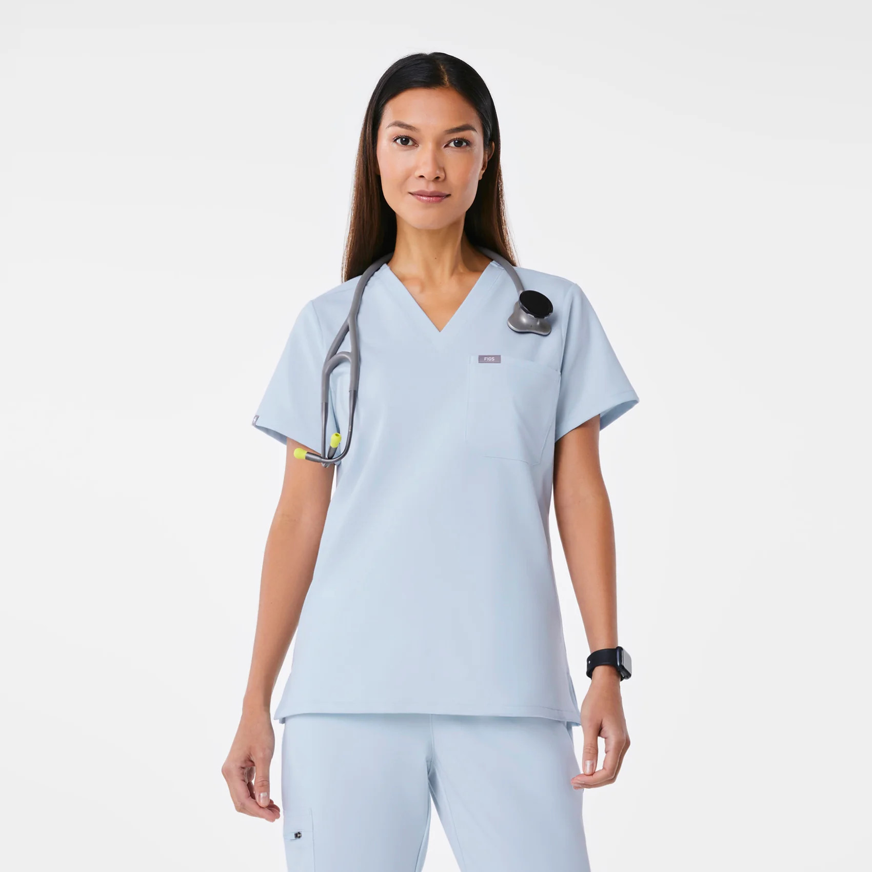 Women's Catarina One-Pocket Scrub Top™ - Open Skies · FIGS | FIGS