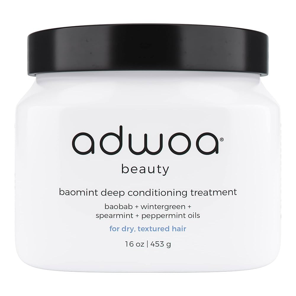 adwoa beauty Baomint™ Deep Conditioner for Curly Hair | Strengthens, Hydrates + Supports Growth... | Amazon (US)