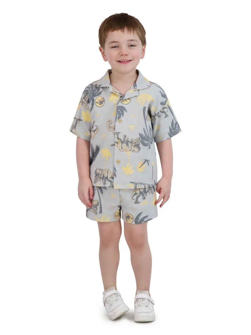 Jurassic World Toddler Boy Resort Short Set, Sizes 12 Months-5T | Walmart (US)
