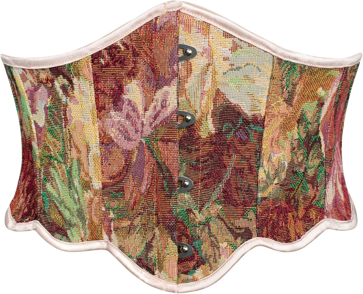 Scarlet Darkness Corset Belt for Women Vintage Renaissance Floral Underbust Corsets | Amazon (US)